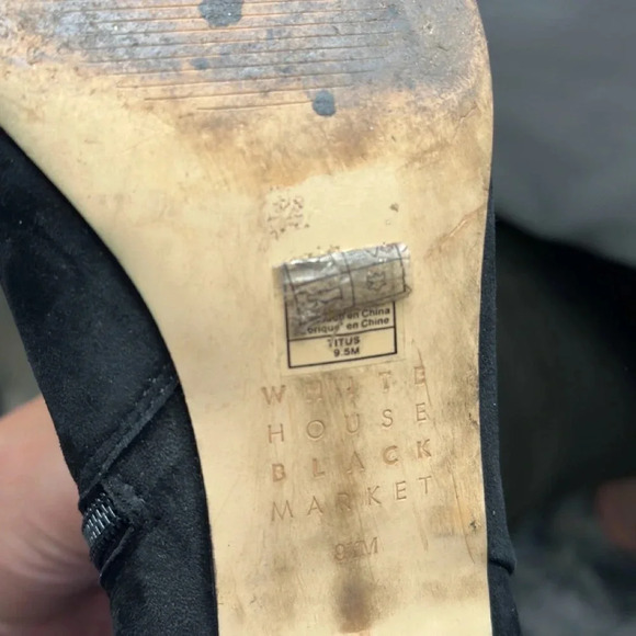 White House Black Market Womens Titus Ankle Boots Booties Multicolor Suede 9.5 M - Picture 12 of 12